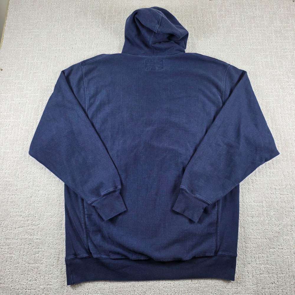 Vintage Steve and Barrys Men XL Michigan Wolverines Hoodie Navy Blue Heavyweight - Picture 4 of 8